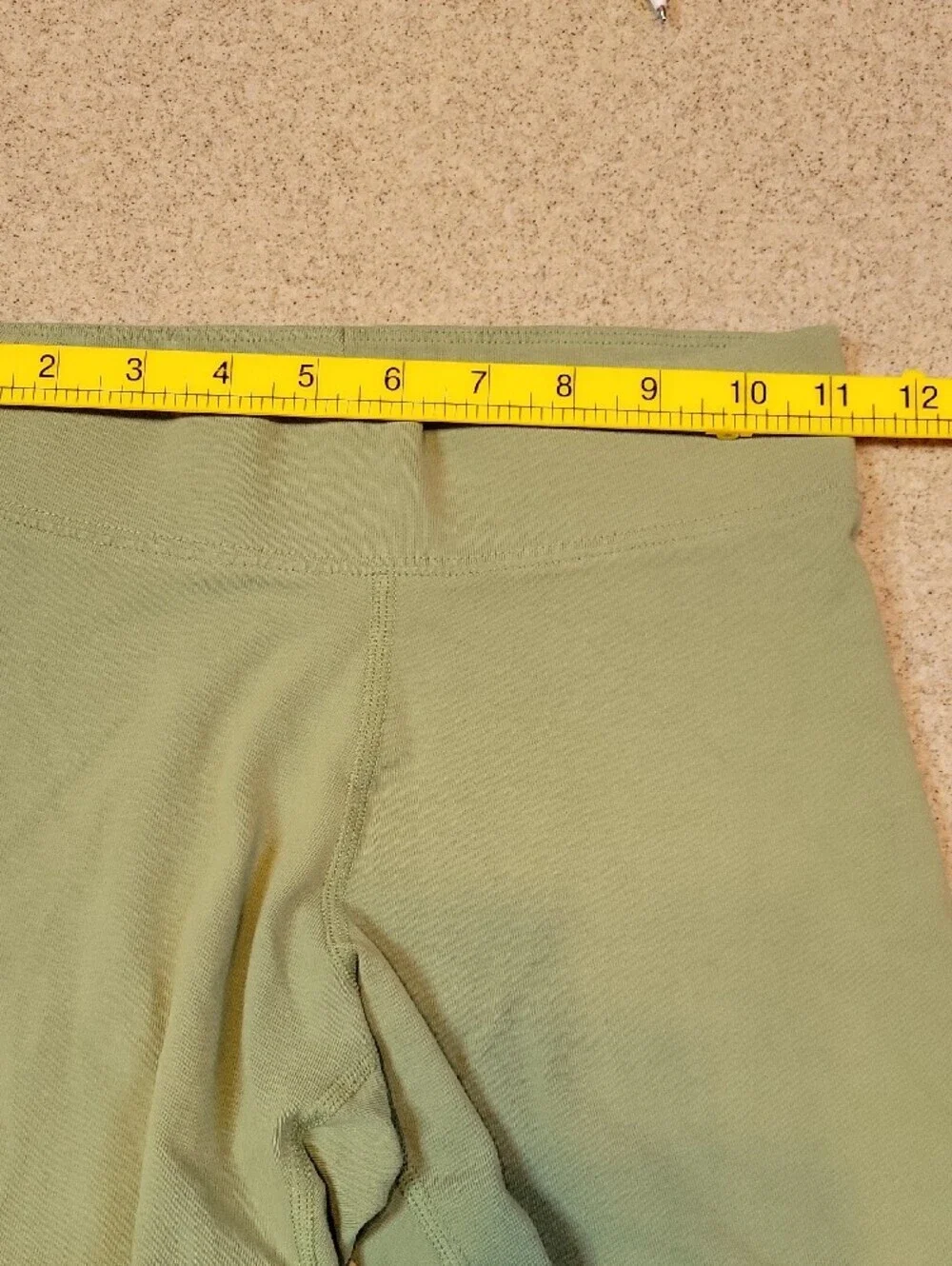 Nike Essential Bike Shorts Sage Green Size XS Cotton Blend Stretch